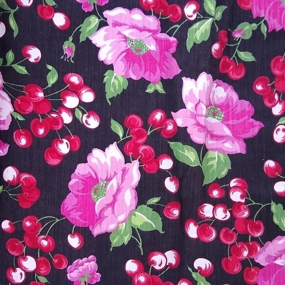 CHERRY Flower Rockabilly Dress - Picture 2 of 8